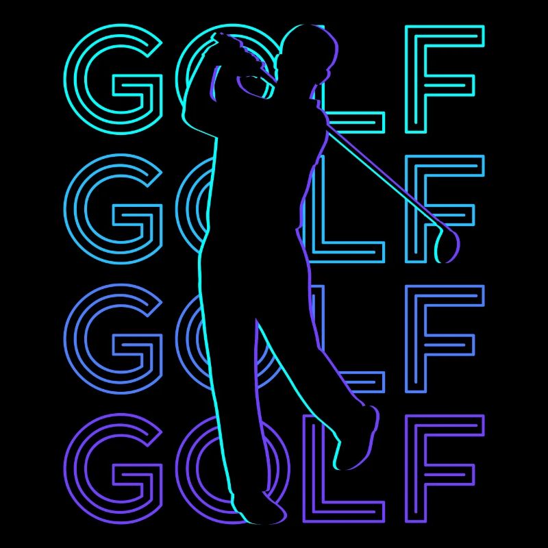 Golfers Golfers Playing Golf Retro
