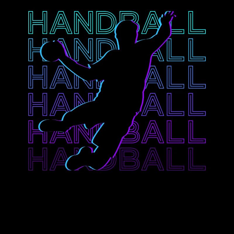 Handball player Retro