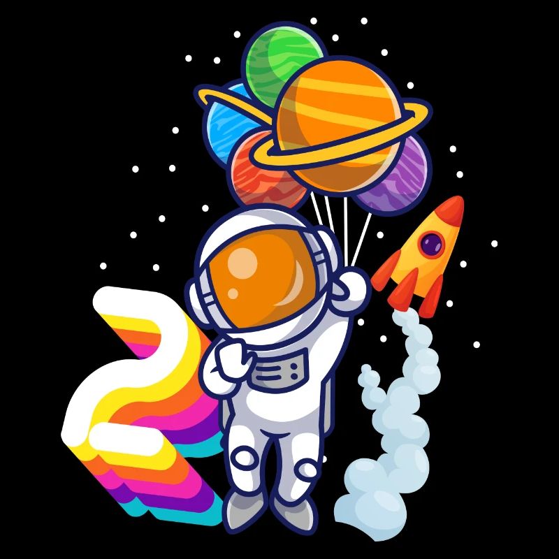 Cadeau astronaute 2e anniversaire Space Boy