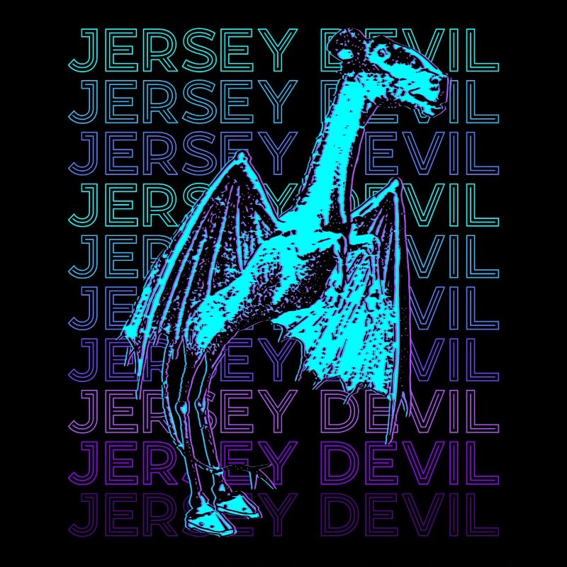 Jersey Devil Cryptozoology Retro