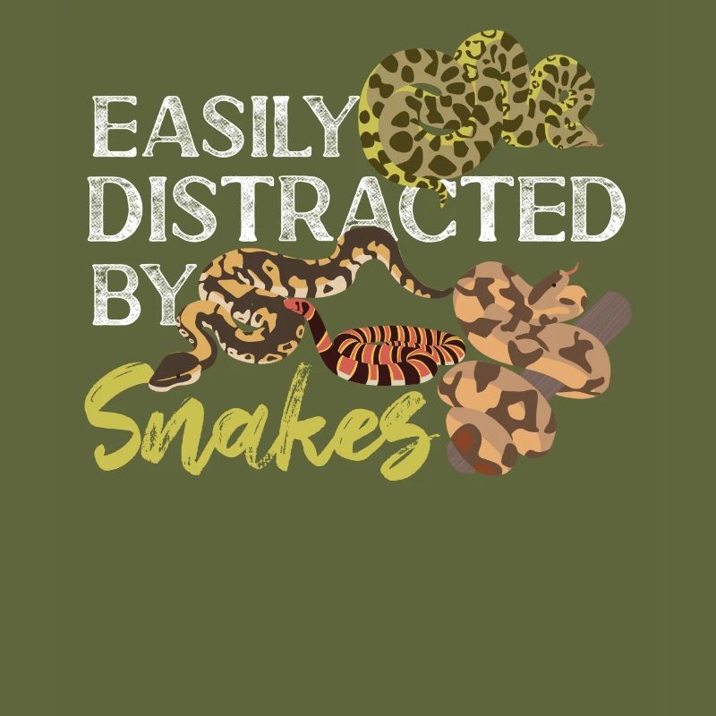 Snake Serpent Easily Distracted By