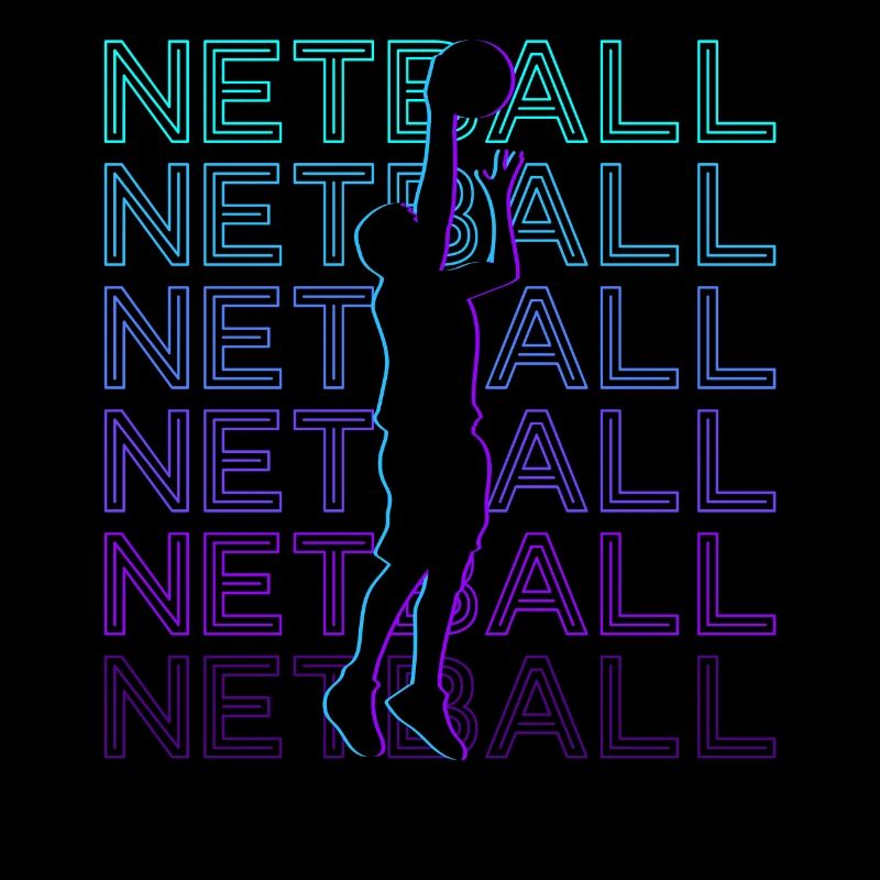 Netball Player Retro