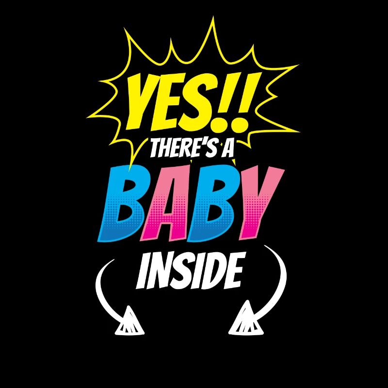 Oui, il y a un bébé dedans mignon bébé enceinte à l’intérieur