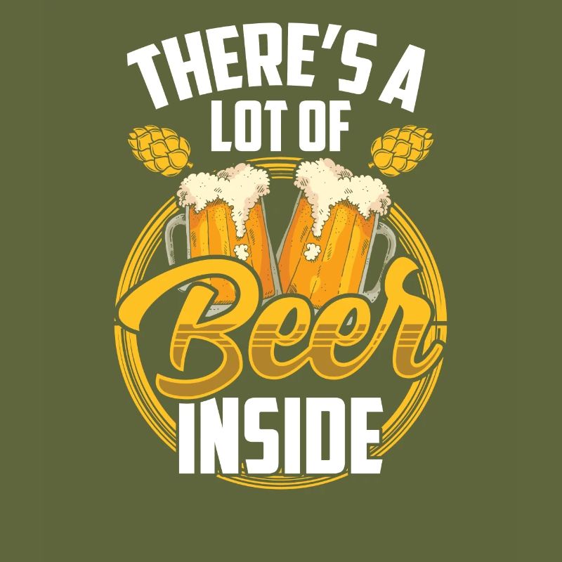 Da Ist Eine Menge Bier Drin Trinken Beer Inside