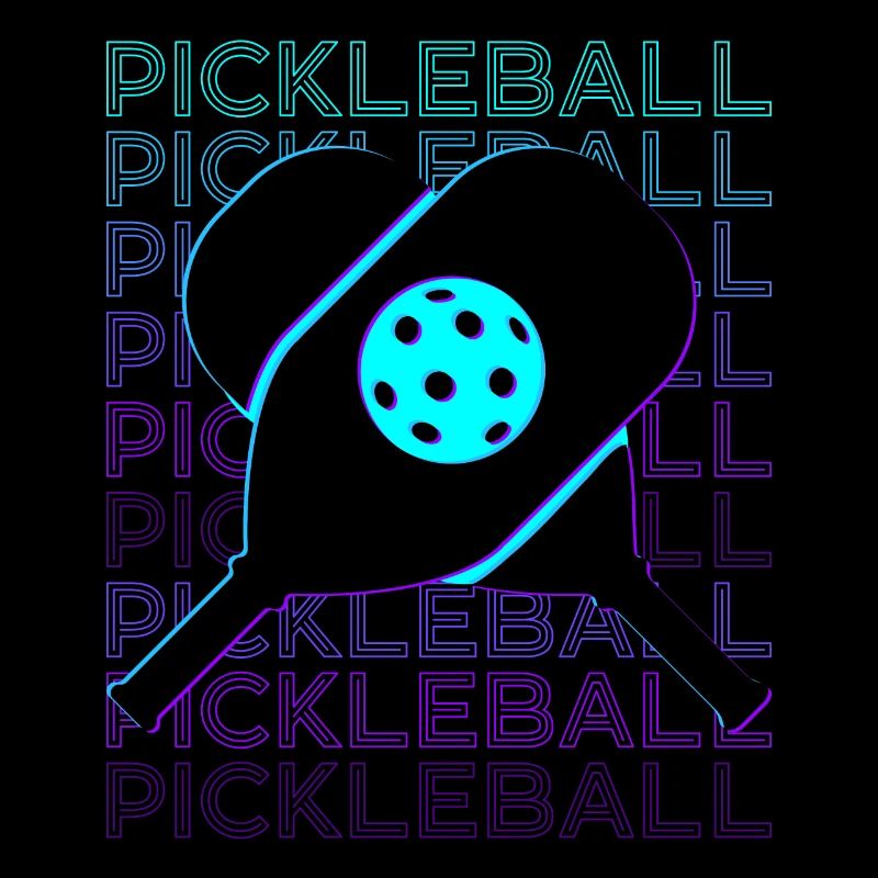 Pickleball Player Retro