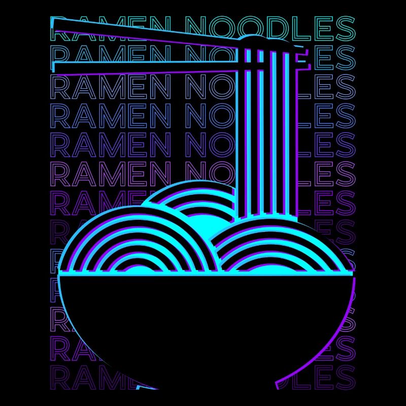 Ramen Noodles Retro