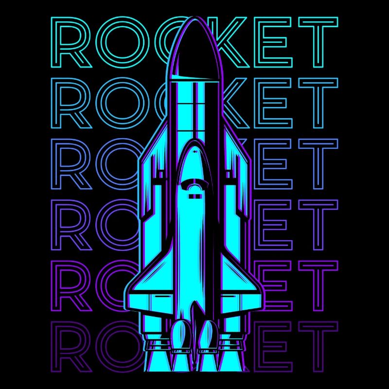 Rakete Raumschiff Space Shuttle Retro