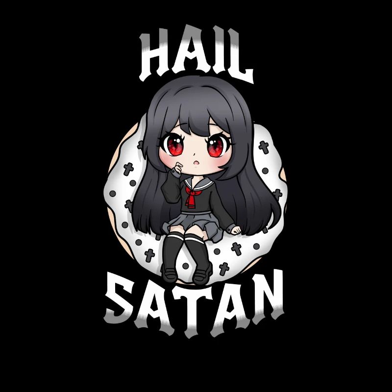 Hail Satan I Creepy Cute Witch