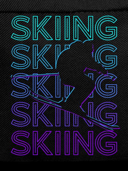 Skiing Skiers Ski Retro