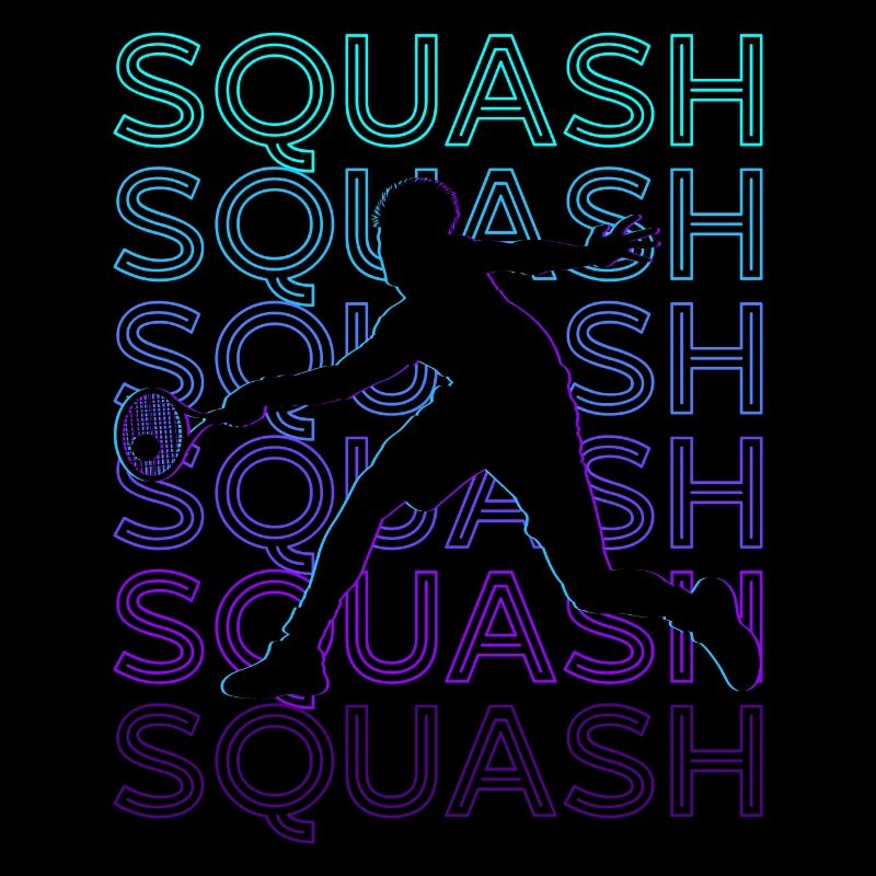 Squash Player Retro