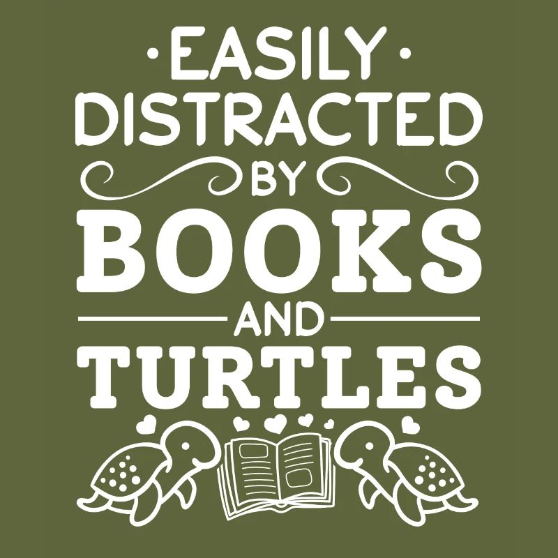 Turtle reading books are easy to read from
