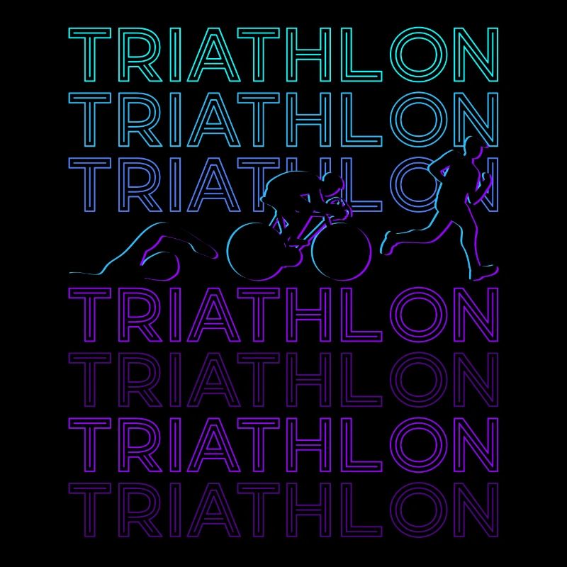 Triathlon Triathlet Retro