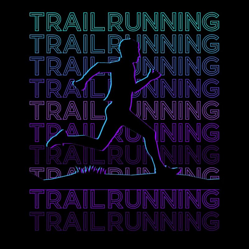 Trail Running Trail Runner Retro
