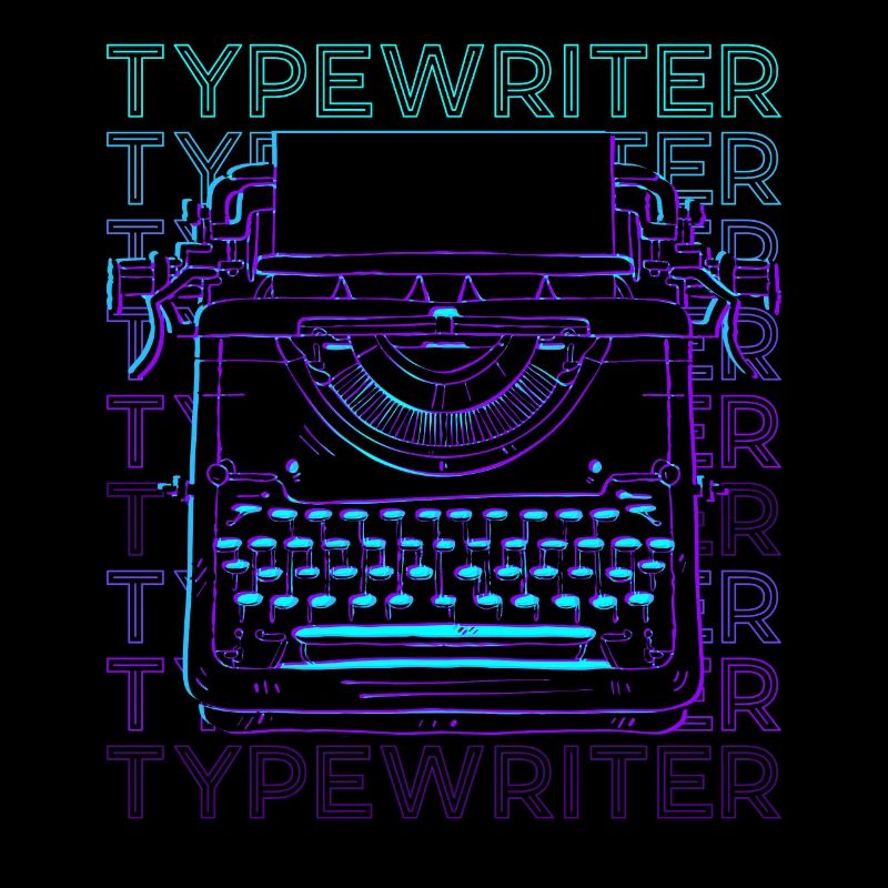 Type de machine à écrire Retro