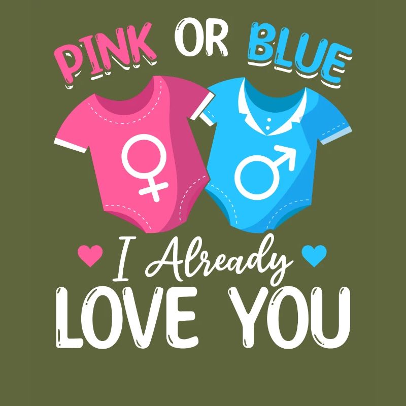 Rosa oder Blau Ich liebe dich schon - Baby