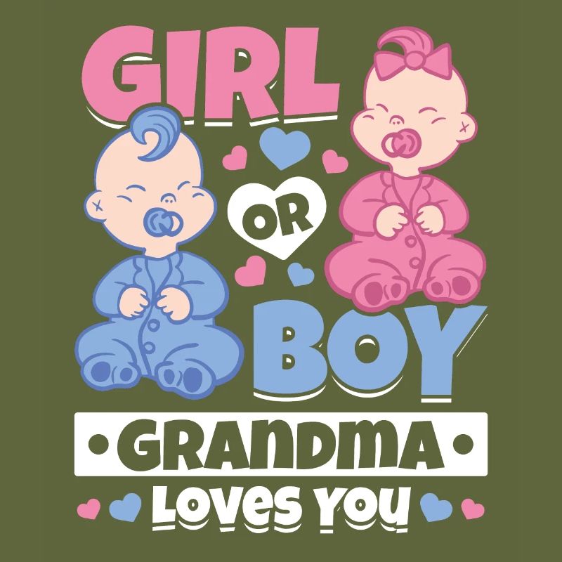 Mädchen oder Junge Oma liebt dich - Geschlecht des