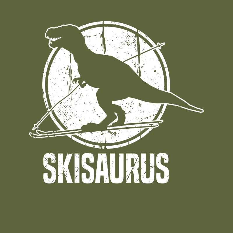 Fun Skisaurus Skiing Dino Ski Dino