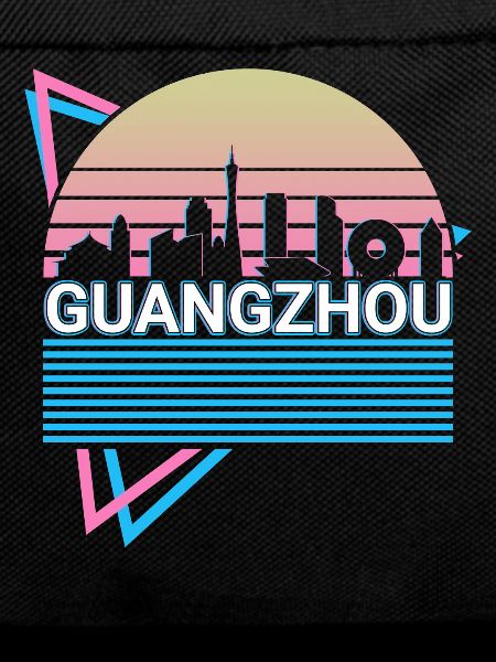 Guangzhou City Skyline Cityscape Retro