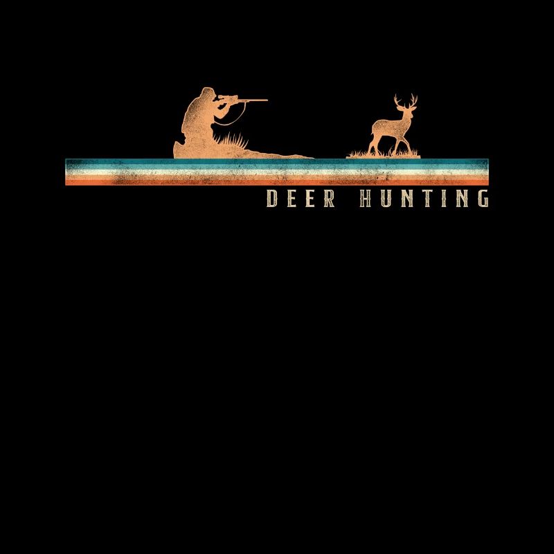 Buck Deer Hunting Hunter Retro