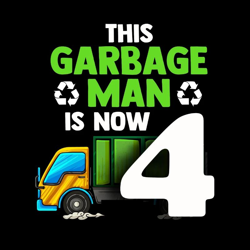 Müllauto Müllmann 4. Geburtstag Recycling Garbage