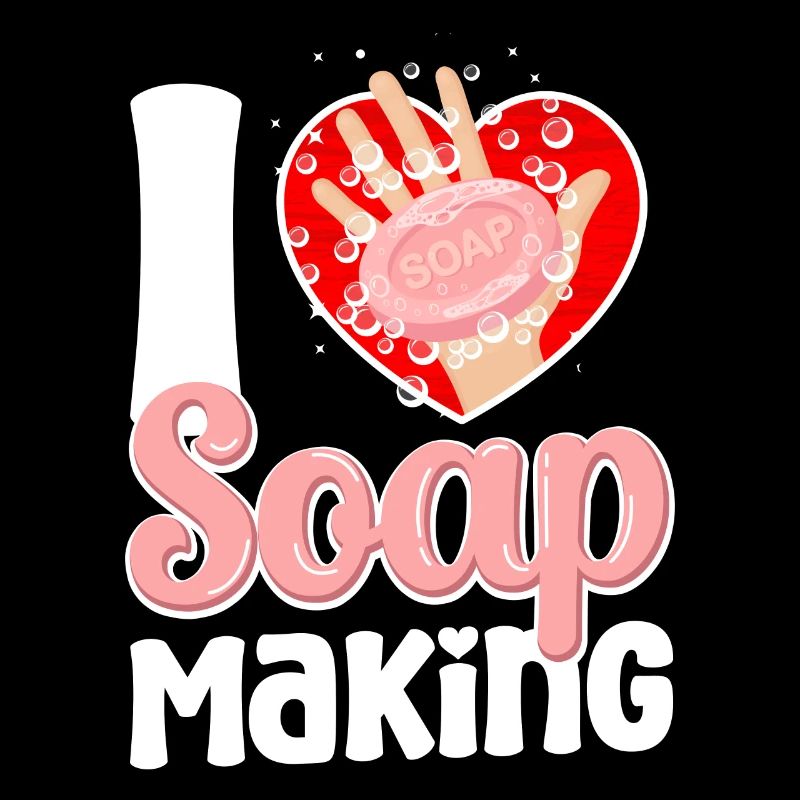 Soap Making Crafting Heart I Love