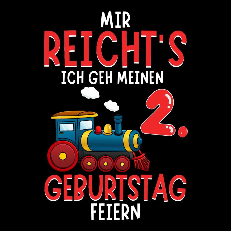 2. Geburtstag Geburtstagsgeschenk mit Eisenbahn