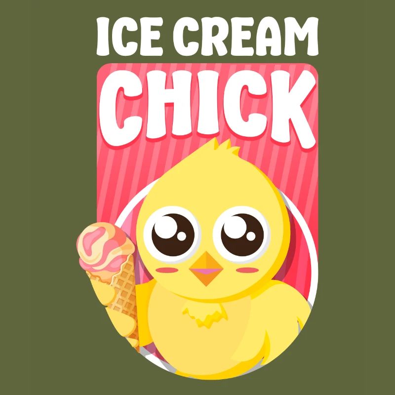 Crème glacée Cône de poulet Crème glacée