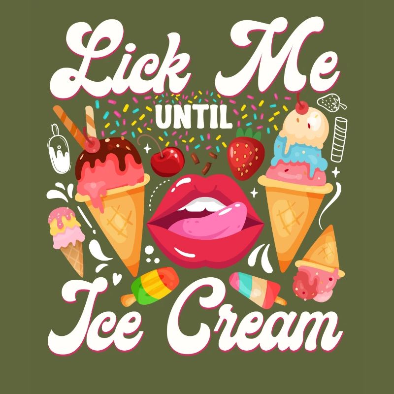Crème glacée Pun Cone Popsicle Bouche