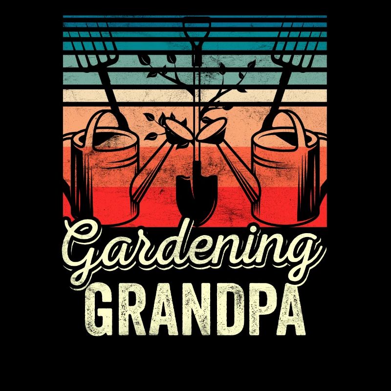 Gartenarbeit Opa Garten Großvater Gärtner