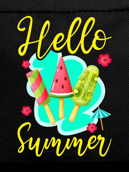 Ice Cream Popsicle Hello Summer