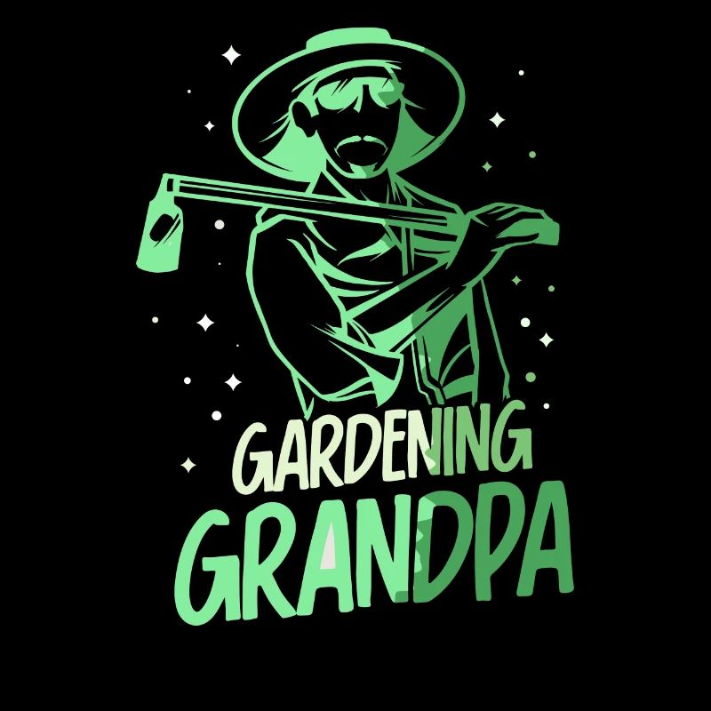 Gartenarbeit Opa Garten Großvater Gärtner