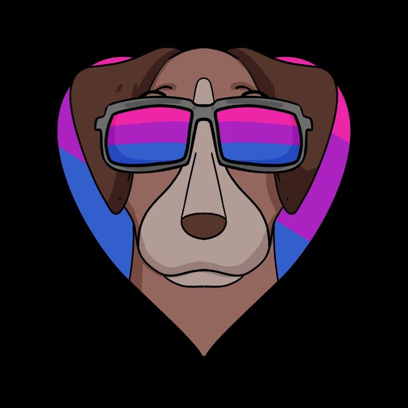 Bisexual Pointer Dog - Dog with Glasses