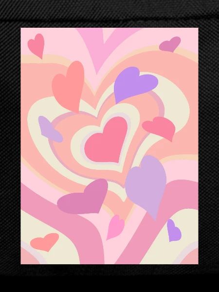 Danish Pastel Aesthetic Heart Pattern