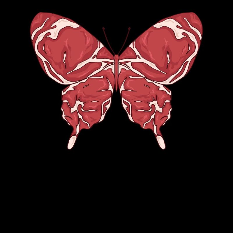 Meatcore Aesthetics Weirdcore Butterfly