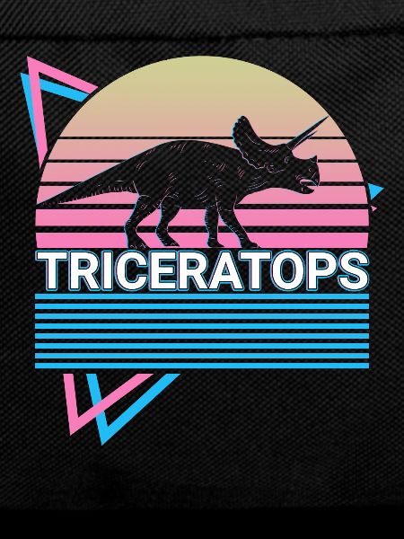 Triceratops Dinosaur Retro