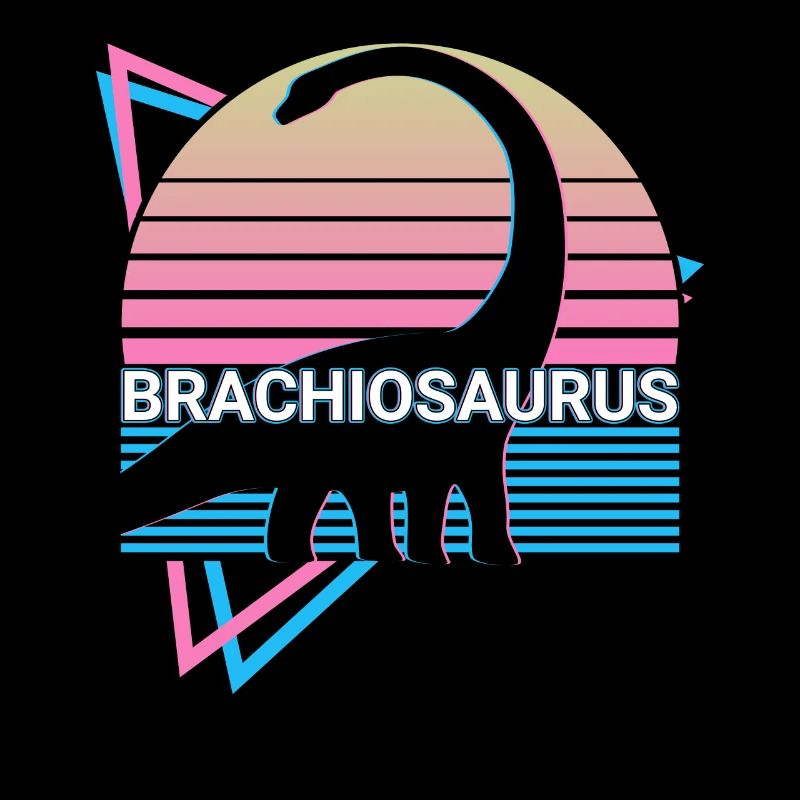Brachiosaurus Dinosaur Retro