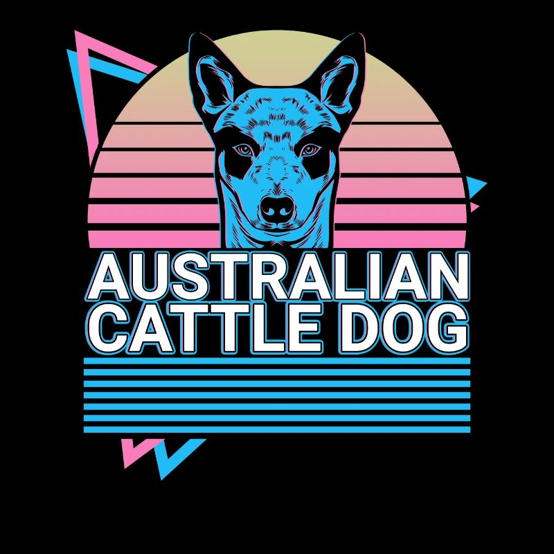 Australian Cattle Dog Retro