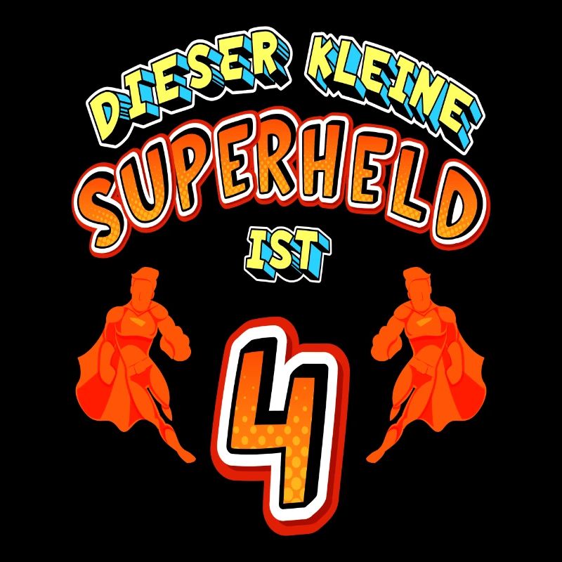 Superhelden 4. Geburtstag Jungs Geschenk