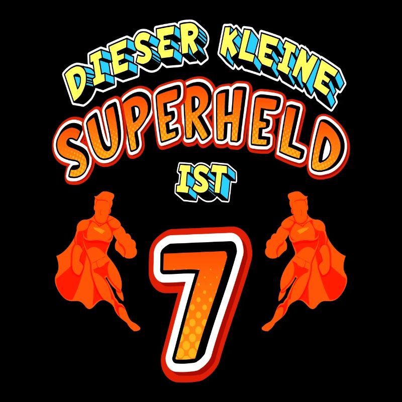 Superhelden 7. Geburtstag Jungs Geschenk