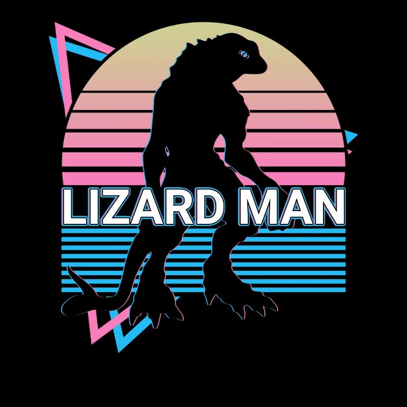 Lizard Man Cryptids Cryptozoology Retro