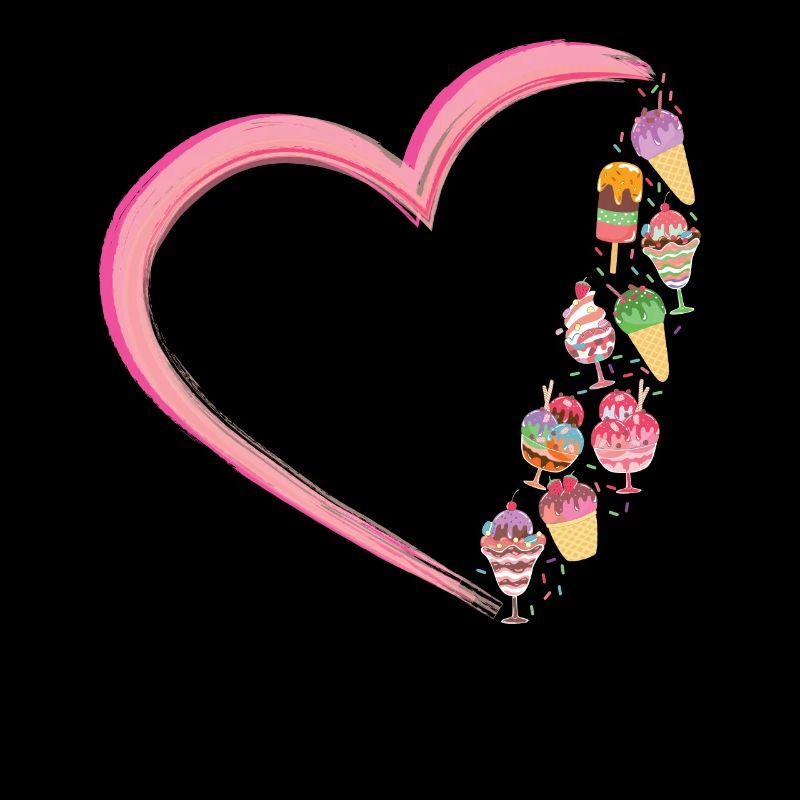 Crème glacée Heart Cone Popsicle