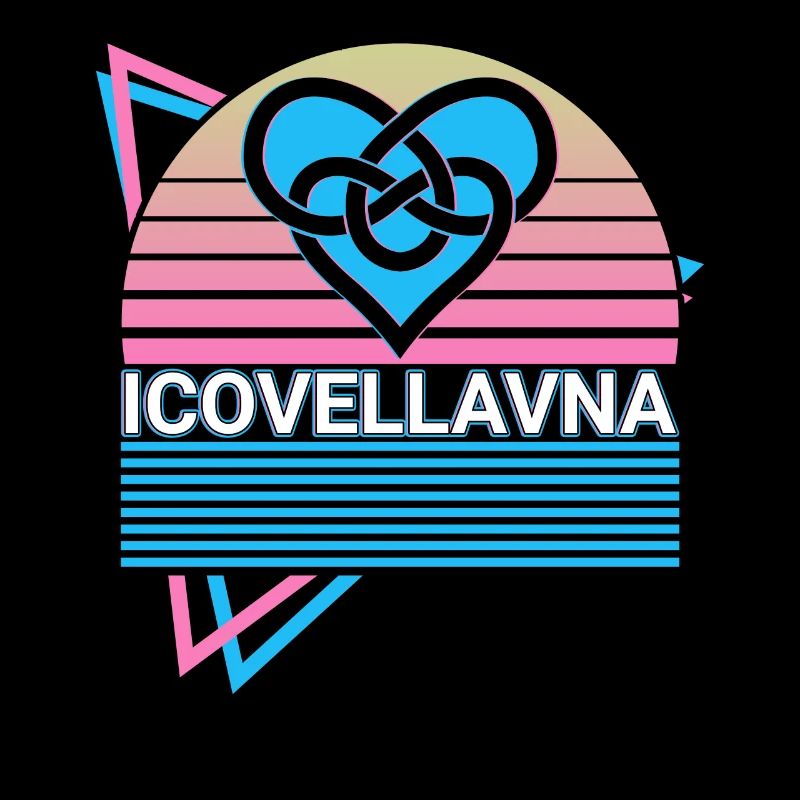Icovellavna Celtic Symbol Retro