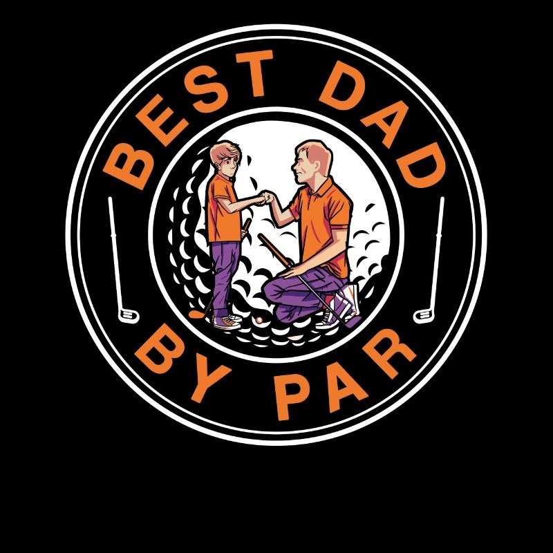 Best Dad By Par Golfer Golfing Father Papa Papi