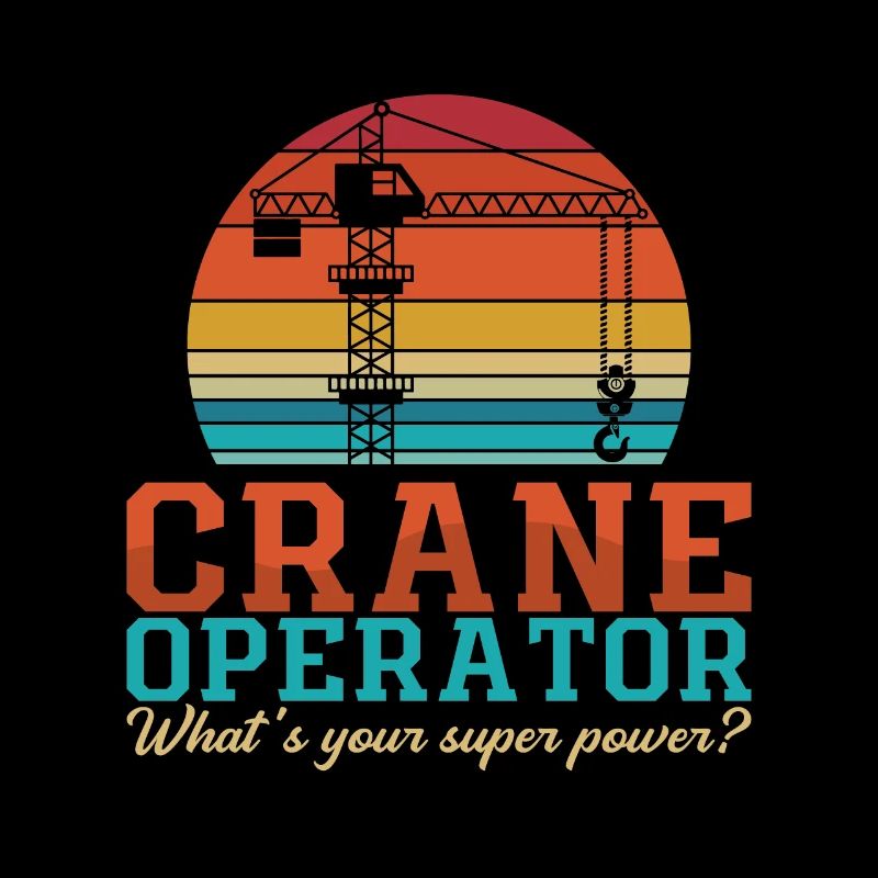 Grutier Grutier Travailleur de la construction Grue Cadeau