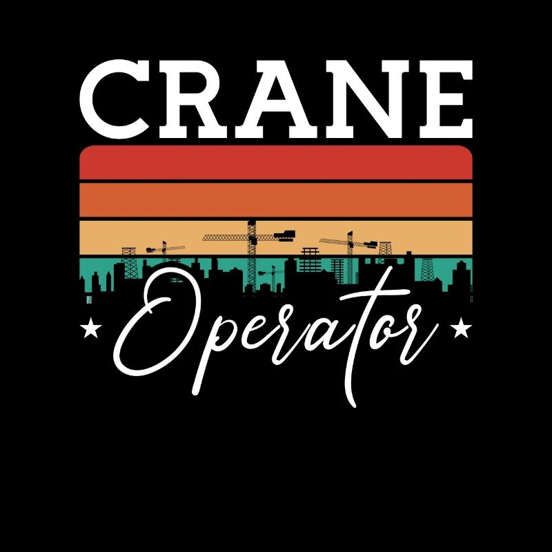 Grutier Ouvrier de la construction Travail Grutier Cadeau