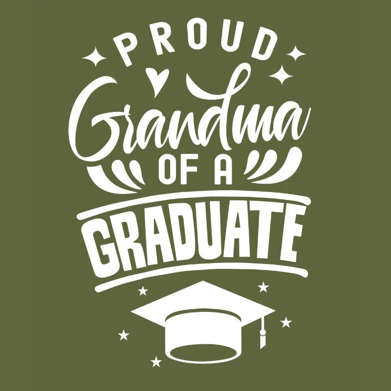 Stolze Großmutter Eines Absolventen Absolvent