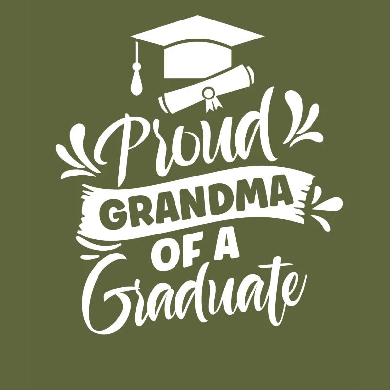 Stolze Großmutter Eines Absolventen Absolvent