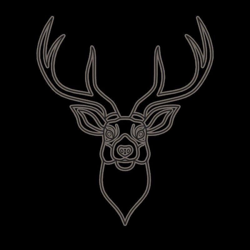 Rothirsch Geweih mit Hirschgeweih