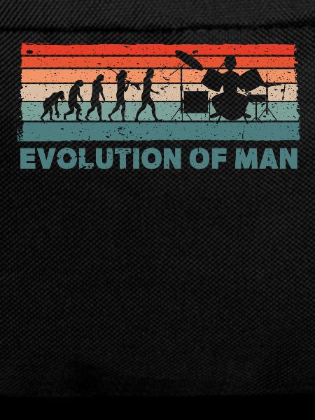 Retro Schlagzeuger Evolution Drummer