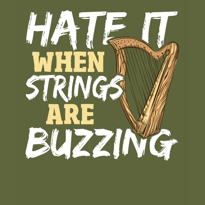 Hate It When Strings Are Buzzing Harp Player Harp
